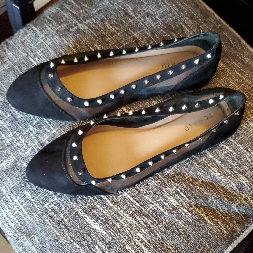 Studded Black Flats Torrid Size 9 1/2